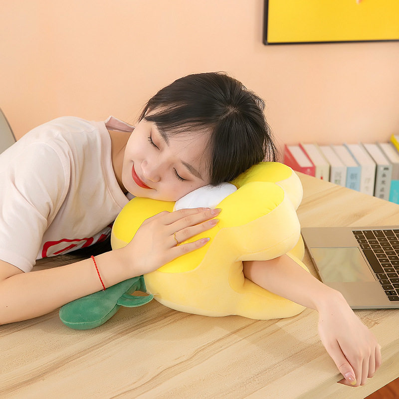 午睡枕学生宿舍睡午觉趴趴枕女生睡觉办公室太阳花朵镂空午休枕头,居家布艺,午睡枕,淘宝优惠券,粉丝福利购,淘宝优惠卷