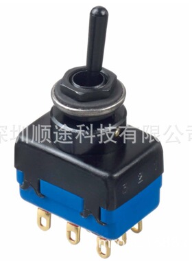 三档9脚欧标钮子开关CECC认证型号11157AK进口扭子厂家摇头开关