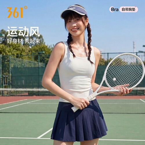 361运动背心带胸垫夏室外羽毛球