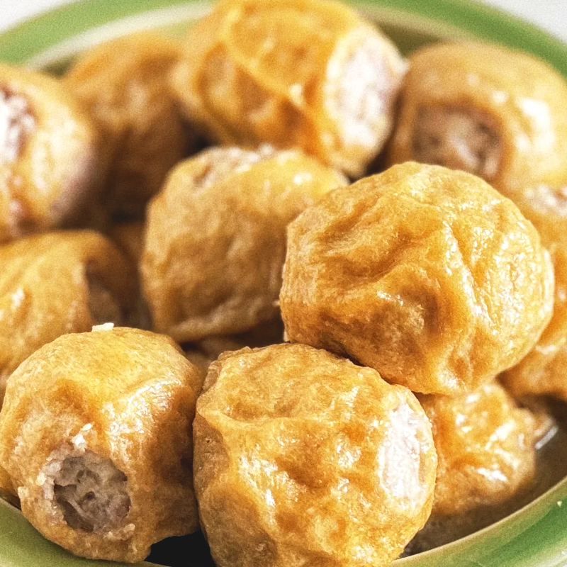 萌佳萌手工黑猪肉清水油面筋塞肉