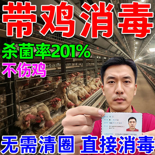 鸡圈消毒液养殖场专用过硫酸氢钾消毒剂鸡鸭消毒水鸡舍专用消毒W