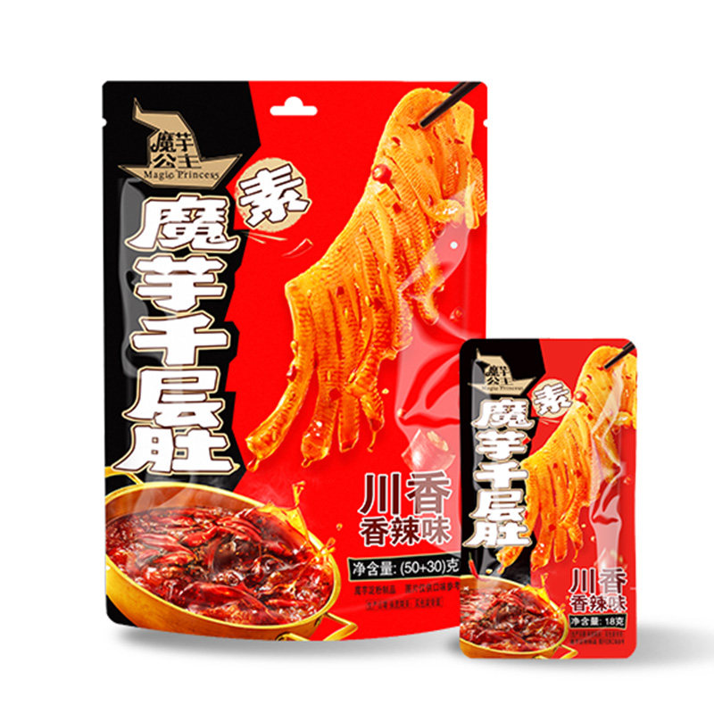 【店铺会员专享】洽洽魔芋公主千层肚素毛肚香辣味零食特色小吃