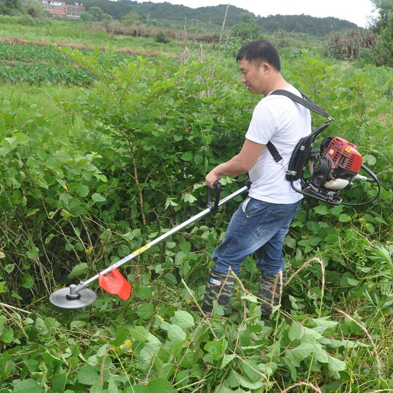 割草机背负式除草机四冲程汽油机小型多功能绿篱开荒水稻收割家用