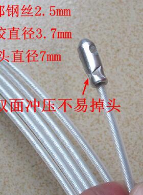 钢丝包胶电工穿线器1015202530米电线穿线品光纤线槽引-新