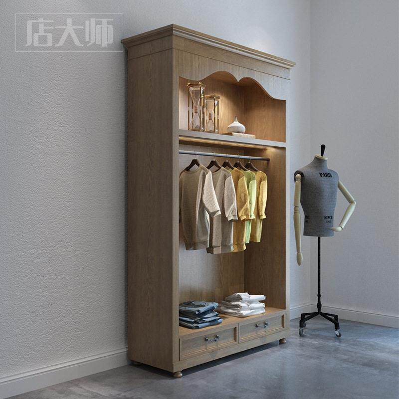 复古鞋子包包产品展示柜女服装展柜陈列柜衣柜储物柜鞋包精品柜