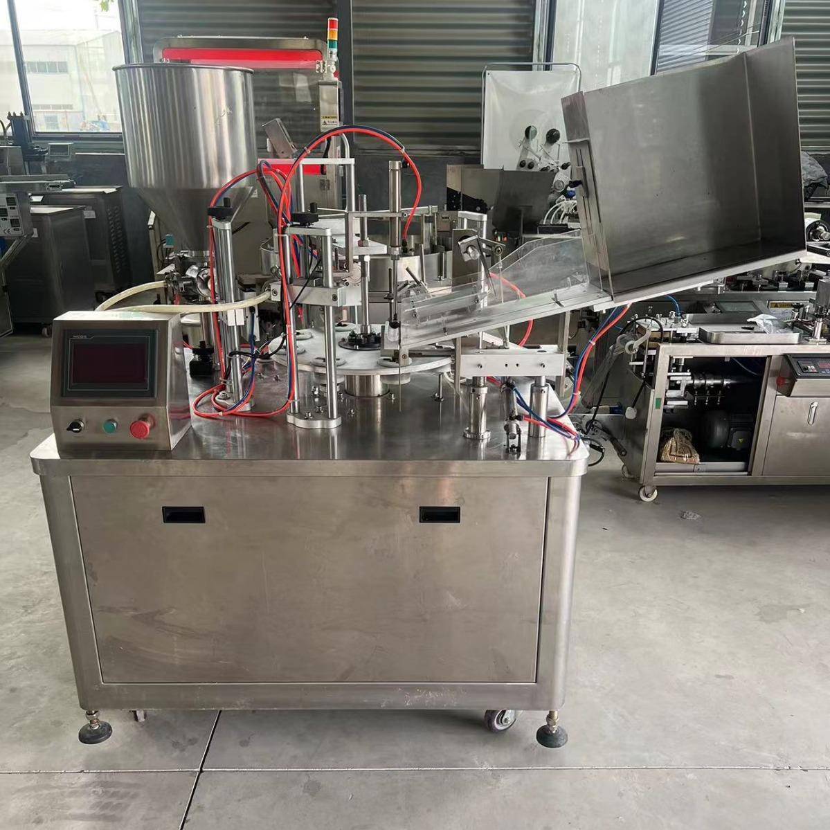 全自动软管灌装机牙膏护手霜凝胶灌装封口机铝塑管灌装封尾机