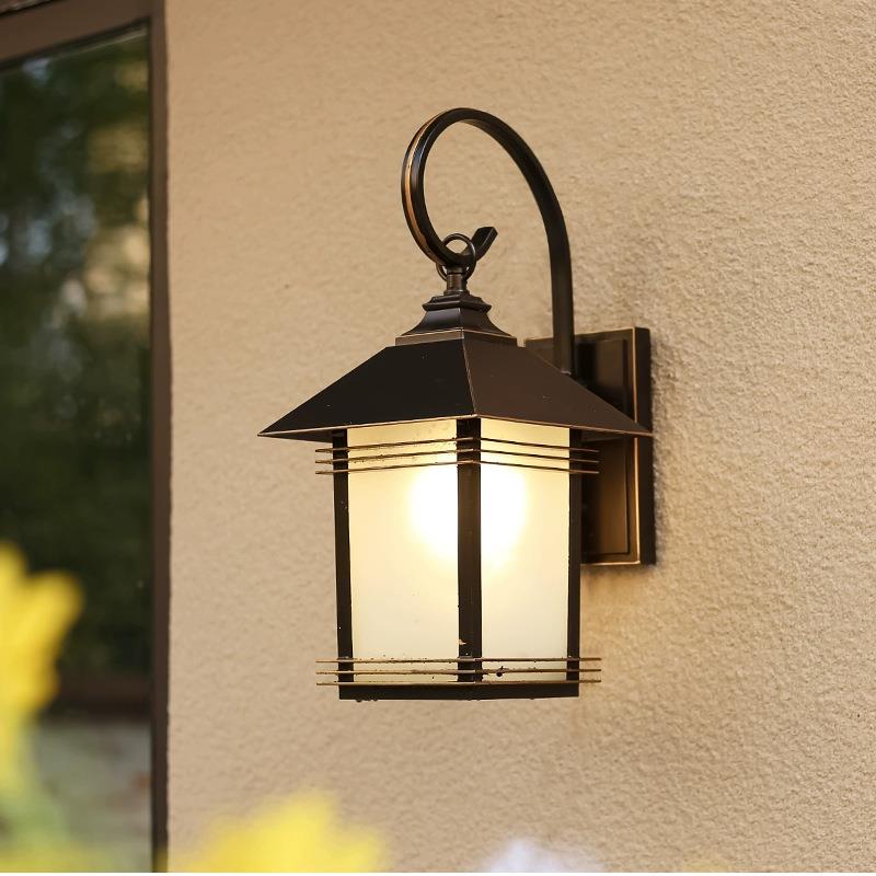 跨境北美欧式简约户外壁灯设计师防水室外家用别墅大门花园庭院灯