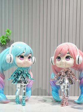 创意卡通人物初音潮玩摆件