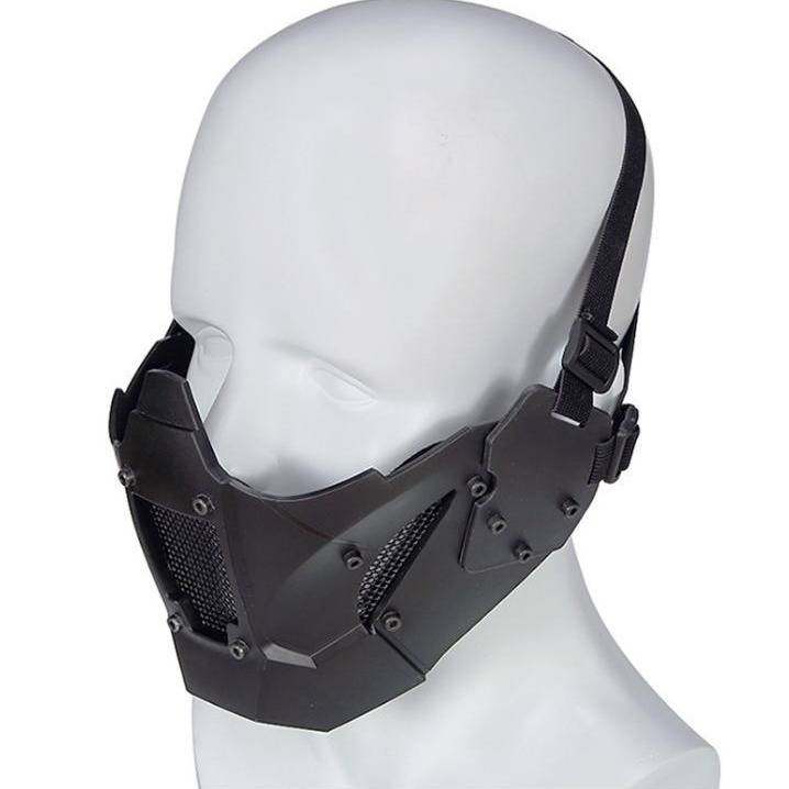 赛博朋克面具头盔底座机械铁武士面具专用底座 铁武士战术半脸面