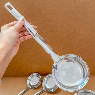 厨房304不锈钢打沫勺打浮沫漏勺隔渣撇油滤网勺漏勺细网血沫