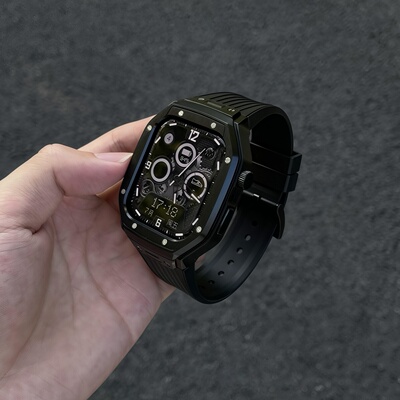 金属改装理查全包装甲表带