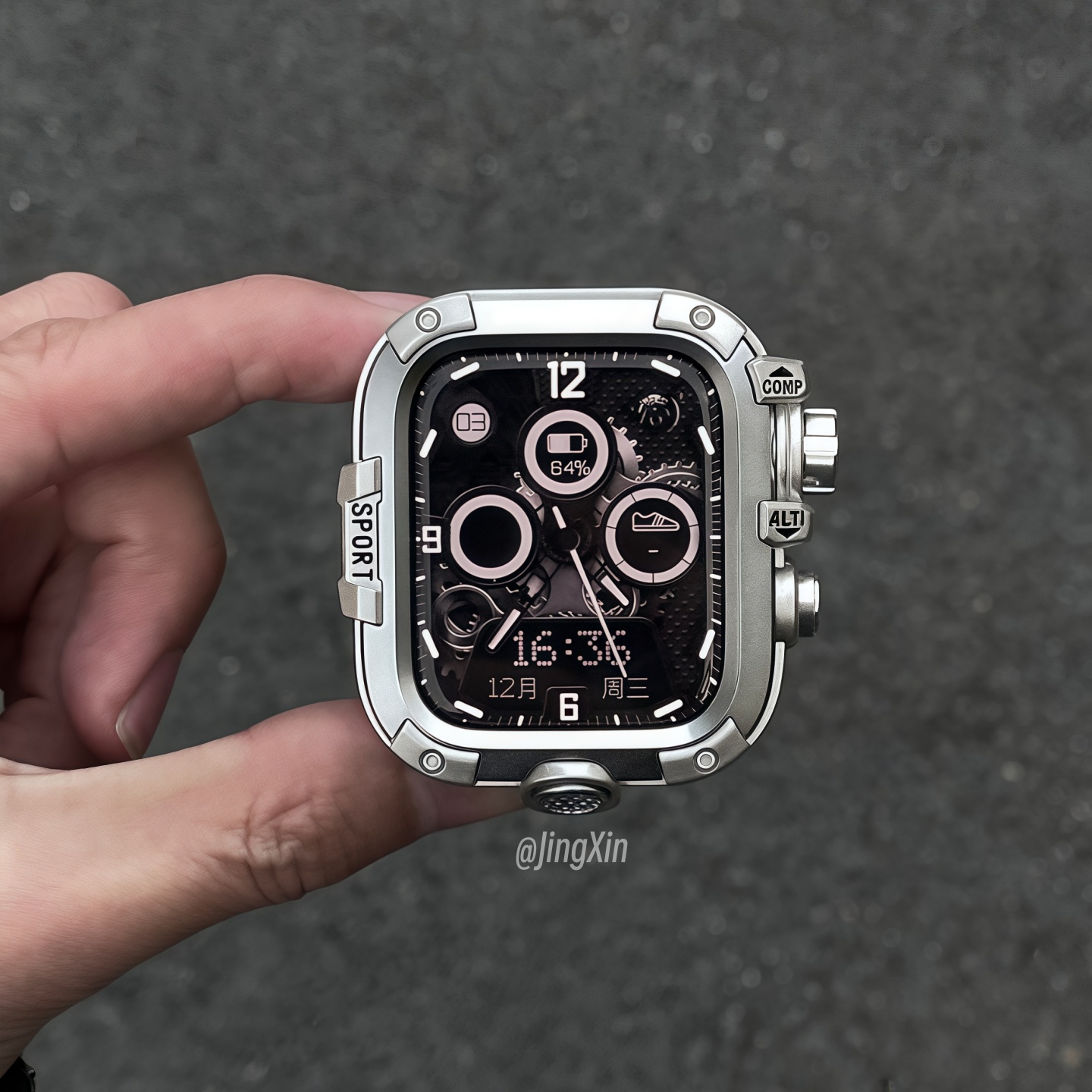 小泥王金属保护壳适用苹果手表