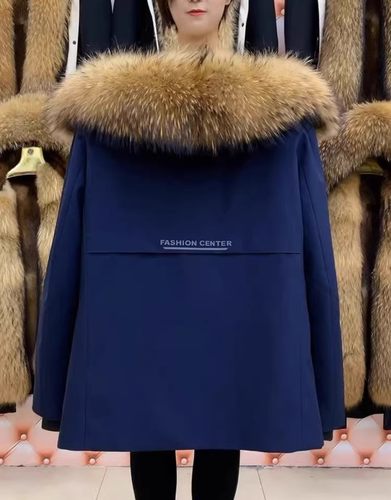 男冬季派克服外套加厚保暖狐狸毛