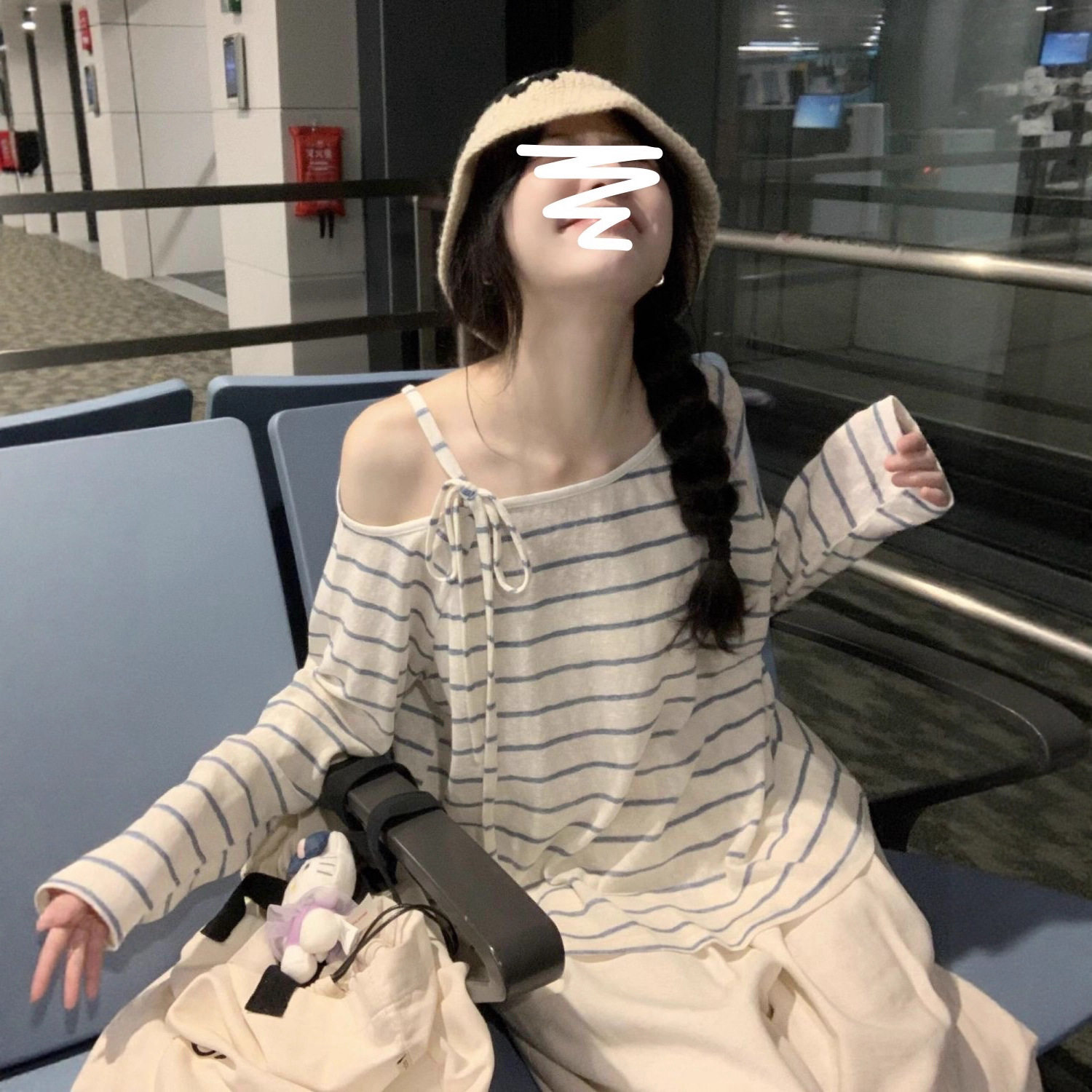 夏季时尚百搭慵懒感条纹