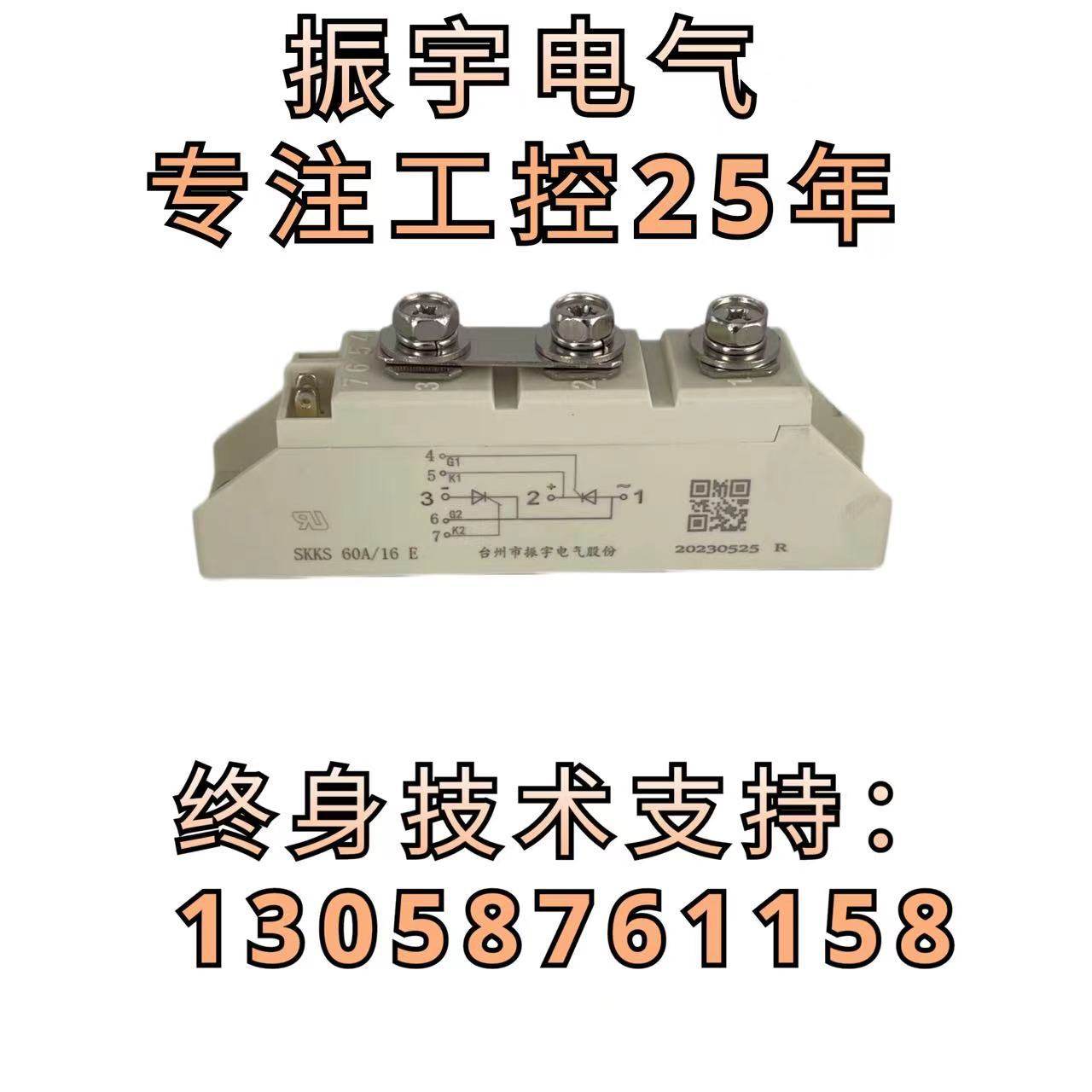 厂家直供振宇模条SKKS 60A/16E单相反并联模条可控硅模条批发零售