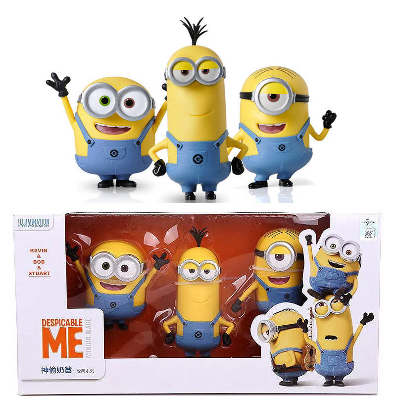 正版minions小黄人公仔摆件车载动漫手办玩偶环球影城纪念品礼物