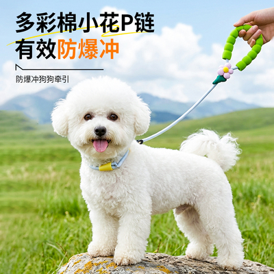 狗狗牵引绳p绳p链防爆冲中大型犬边牧金毛大狗链子遛狗绳训犬用品