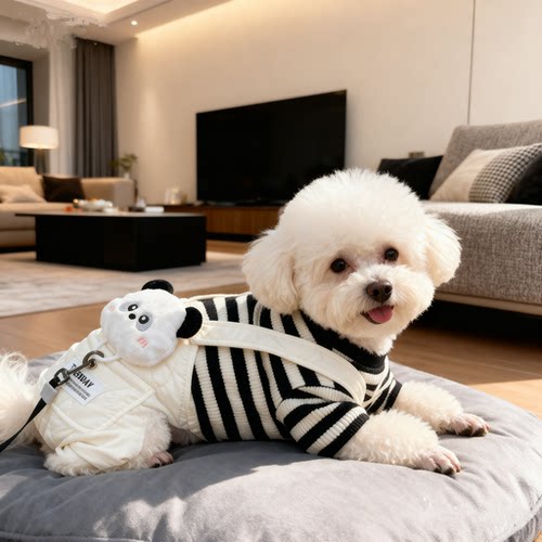 狗狗衣服秋冬款加厚宠物保暖四脚衣泰迪比熊博美雪纳瑞小型犬棉服