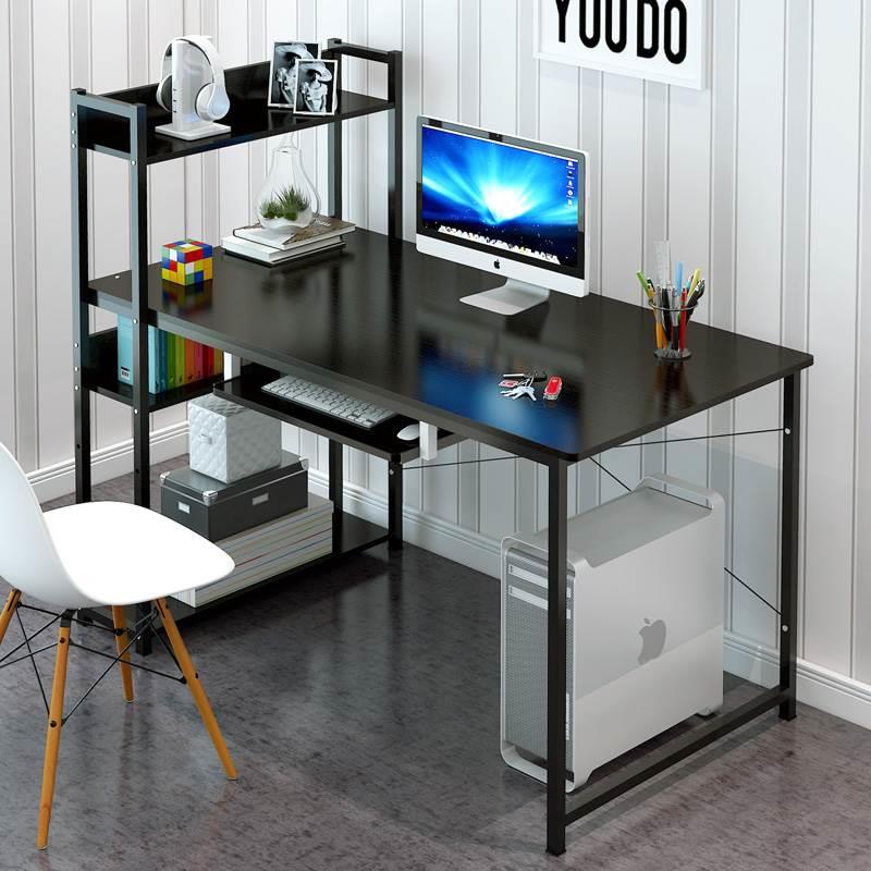 艺诺琳依电脑桌简易台式桌家用简约现代办公桌书桌书架组合做桌子