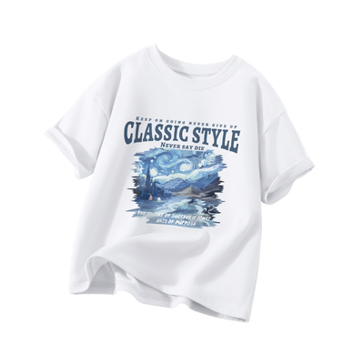 回力童装男童纯棉潮牌短袖t恤