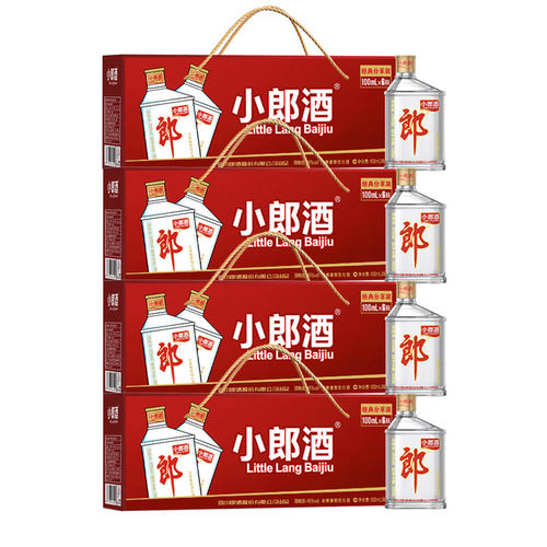 郎酒小郎酒分享装浓酱兼香型白酒100ml 纯粮酿造口粮酒45度24瓶装