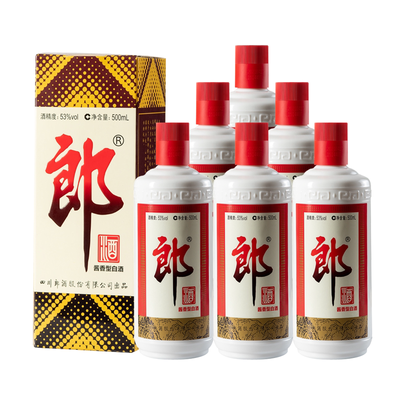 郎酒郎牌郎酒53度500ml酱香型白酒 【非原箱】高档中秋送礼六瓶装
