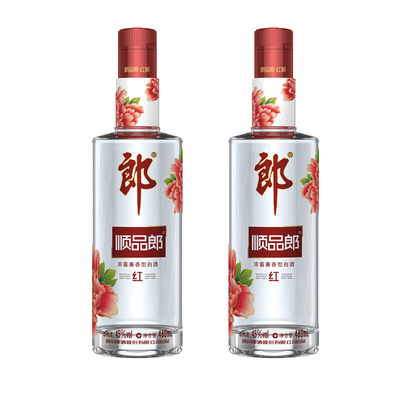 郎酒顺品郎（红顺）45度/42度  480ml*2浓酱兼香型白酒高档口粮酒