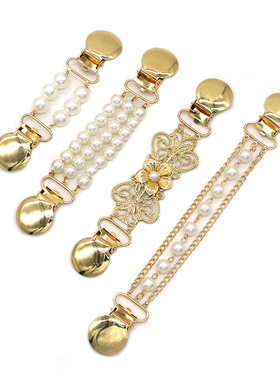 毛衣夹女士链衣领夹欧美防走光胸针披肩丝巾扣百搭配饰