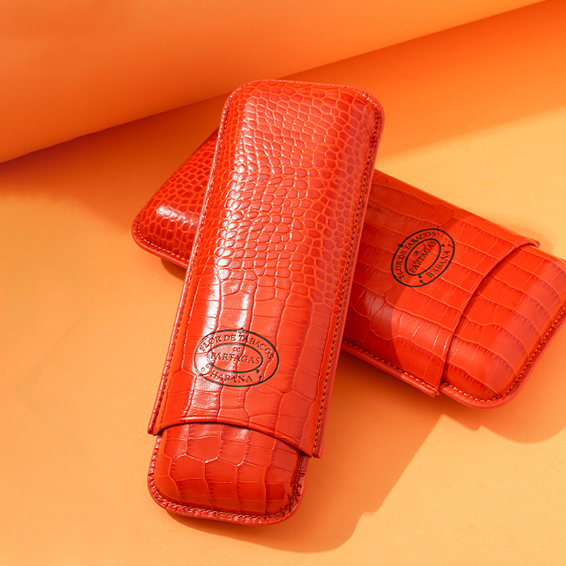 HABANOS哈伯纳斯出品PARTAGAS帕特加斯雪茄套2支3支装雪茄盒红色