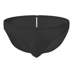 CLEVER-MENMODE新款打皱全包臀冰丝内裤 男U凸性感纯色低腰三角裤