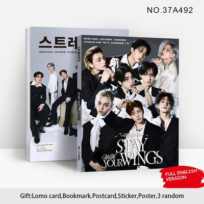 80p画册STRAYKIDS总链专辑Karma周边照片卡杂志流浪儿童明星写真