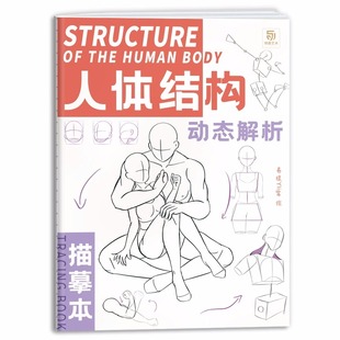 人体结构动态解析描摹本易缇线稿速写人体临摹画册动漫人物动态素材漫画手绘本线稿草图本二次创作 画画自学零基础美术 速写描摹本