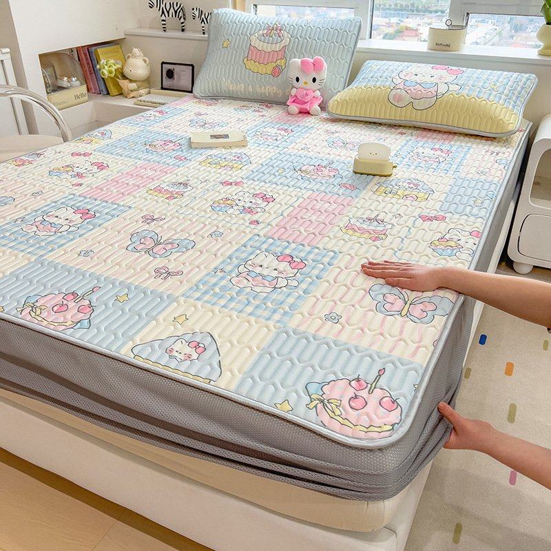 母婴a类乳胶凉席三件套冰丝席可机洗夏季空调软席子床单床笠新款,床上用品,乳胶席,淘宝优惠券,粉丝福利购,淘宝优惠卷