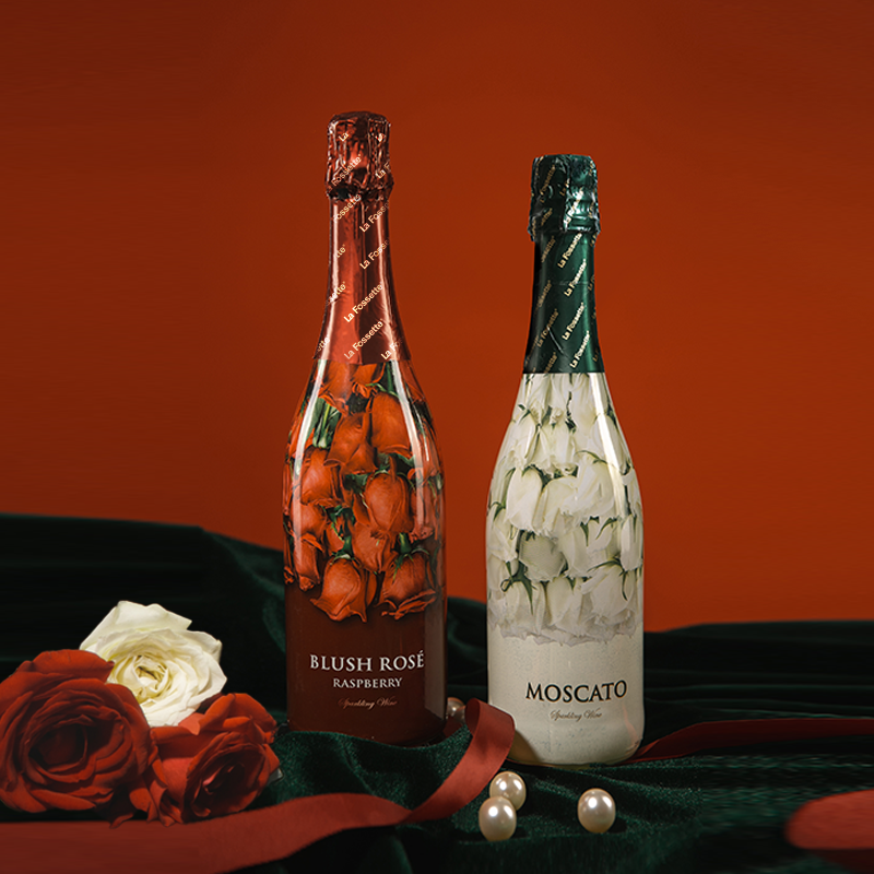 小花束气泡酒白葡萄酒