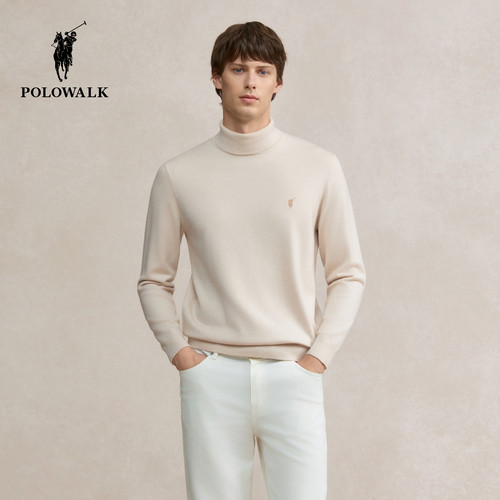 POLOWALK男式净色针织衫