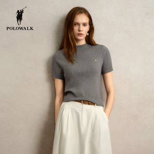 POLOWALK女式短袖针织衫