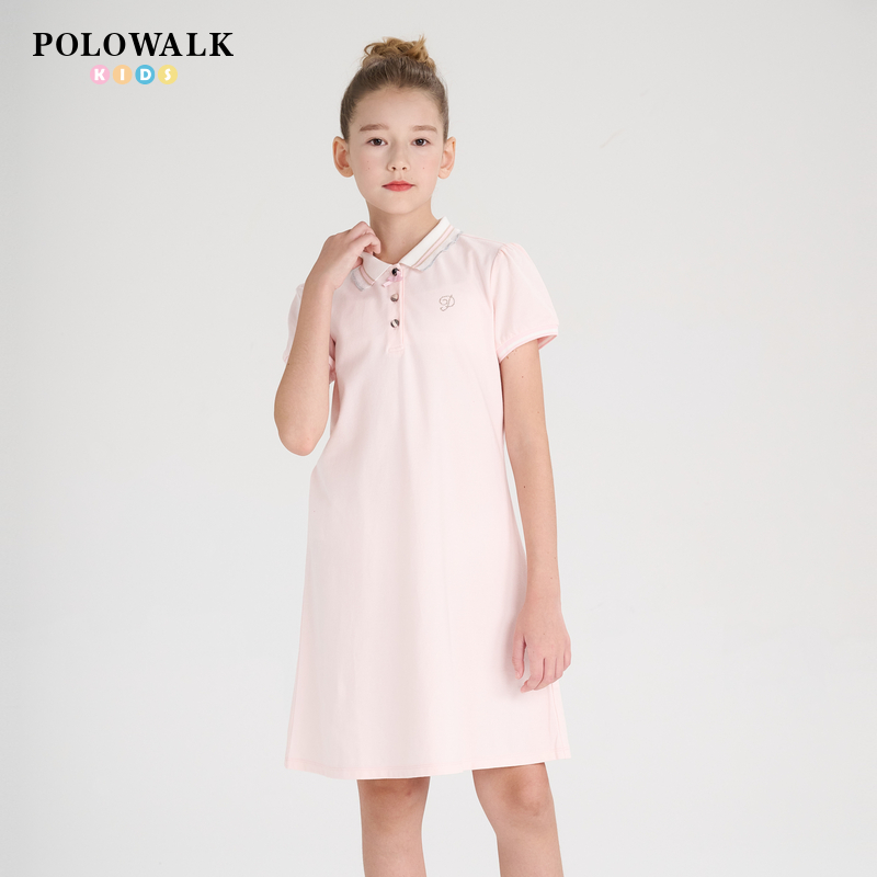 学院风针织连衣裙POLOWALK