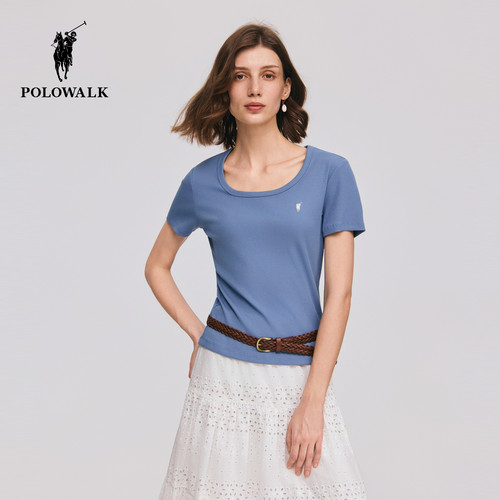 POLOWALK经典纯色短袖T恤