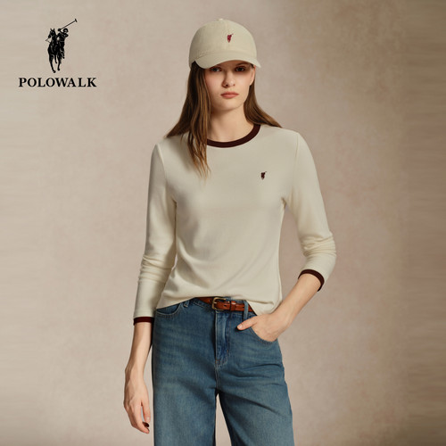 POLOWALK女式秋季长袖T恤