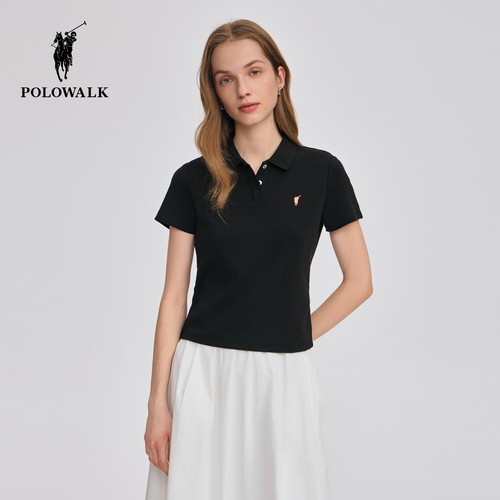 POLOWALK女式短袖POLO衫潮流