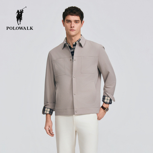 外套2026春季 风衬衫 新品 工装 夹克外套 翻领休闲美式 POLOWALK男式
