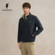 拉链直筒外套男 商务休闲立领通勤时尚 POLOWALK男式 夹克2026春季