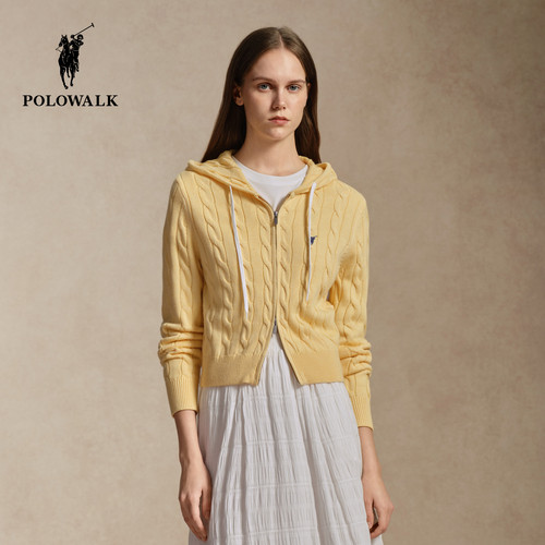POLOWALK女式长袖针织衫