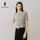 纯色内搭针织T恤女薄款 POLOWALK短袖 2026春季 针织短袖 针织衫 女式