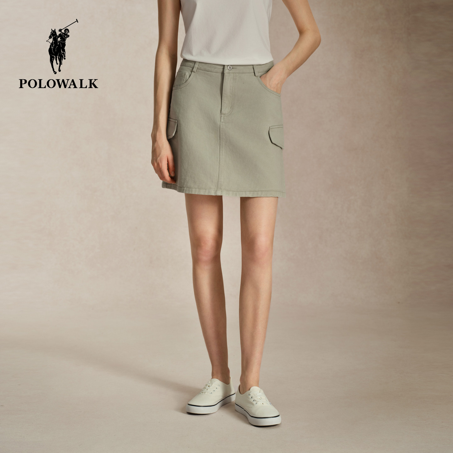 POLOWALK女式秋季H型半裙图片