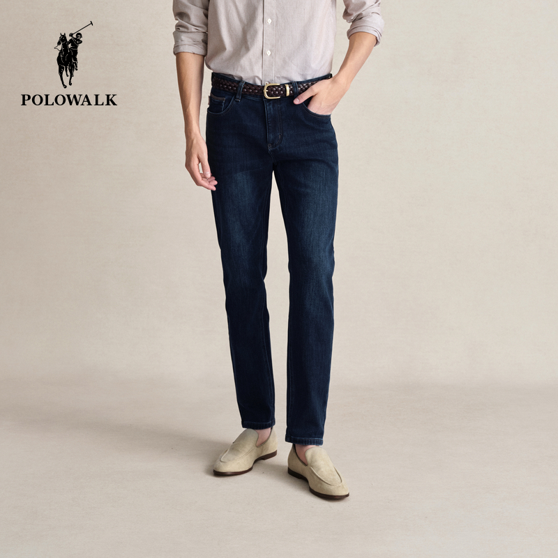 POLOWALK加绒牛仔裤长裤休闲时尚
