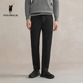 直筒长裤 POLOWALK男式 新品 松紧腰运动休闲男装 针织裤 2025秋冬裤