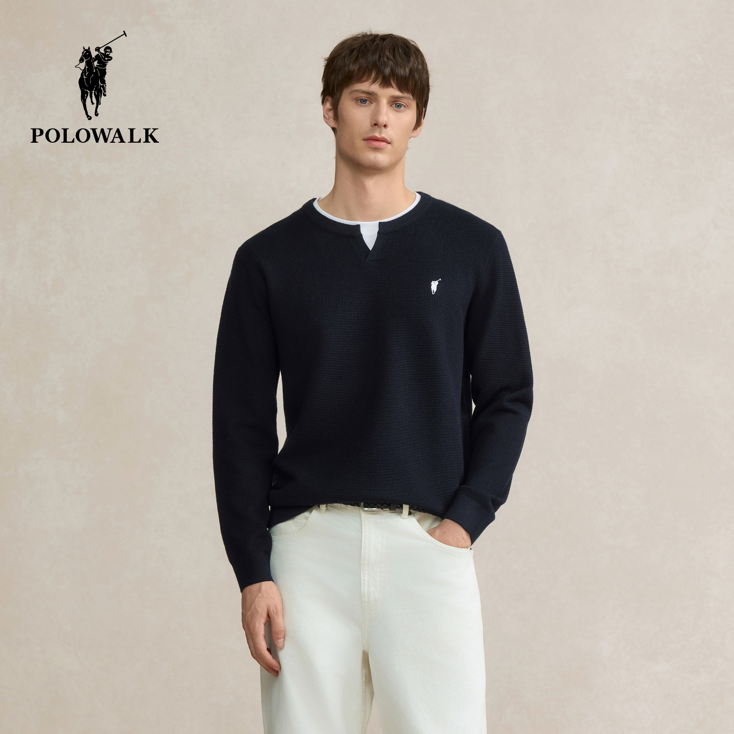 POLOWALK男式秋季针织衫图片