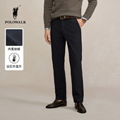 远红外升温 新品 POLOWALK男式 休闲裤 2025秋冬裤 直筒加绒长裤 子