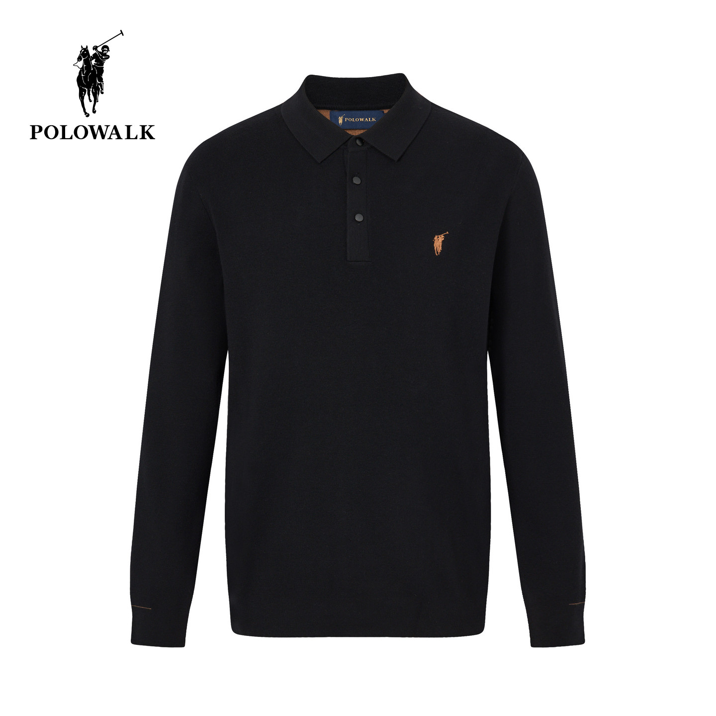 POLOWALK男装男式针织衫2025秋冬款绅士风经典翻领挺括套头针织衫,男装,针织衫/毛衣,淘宝优惠券,粉丝福利购,淘宝优惠卷